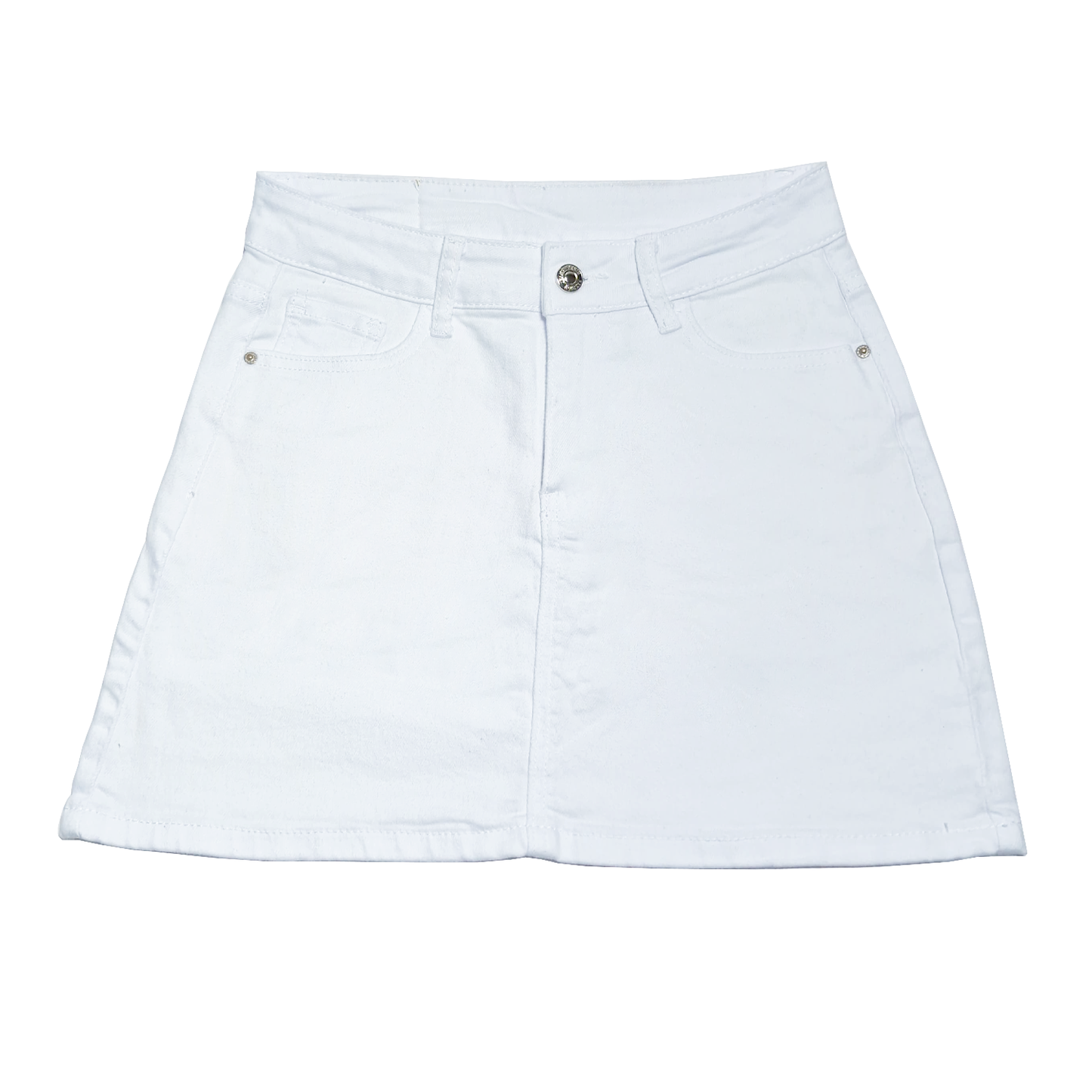 Skirt white denim