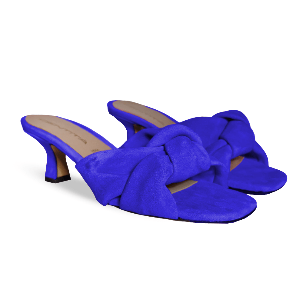 Identità Mules MARGAUX CAMOSCIO BLU