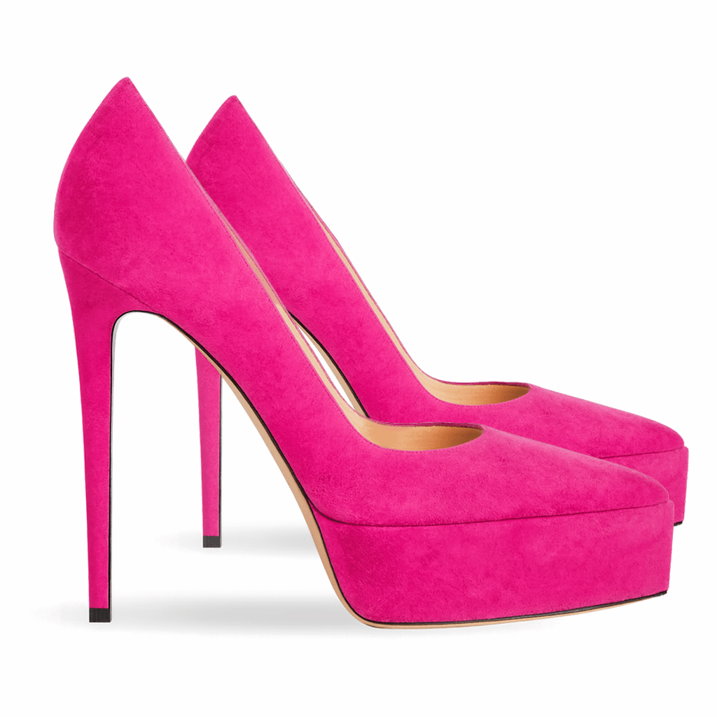 Identità Décolleté JIMENA SCAMOSCIATO FUCSIA