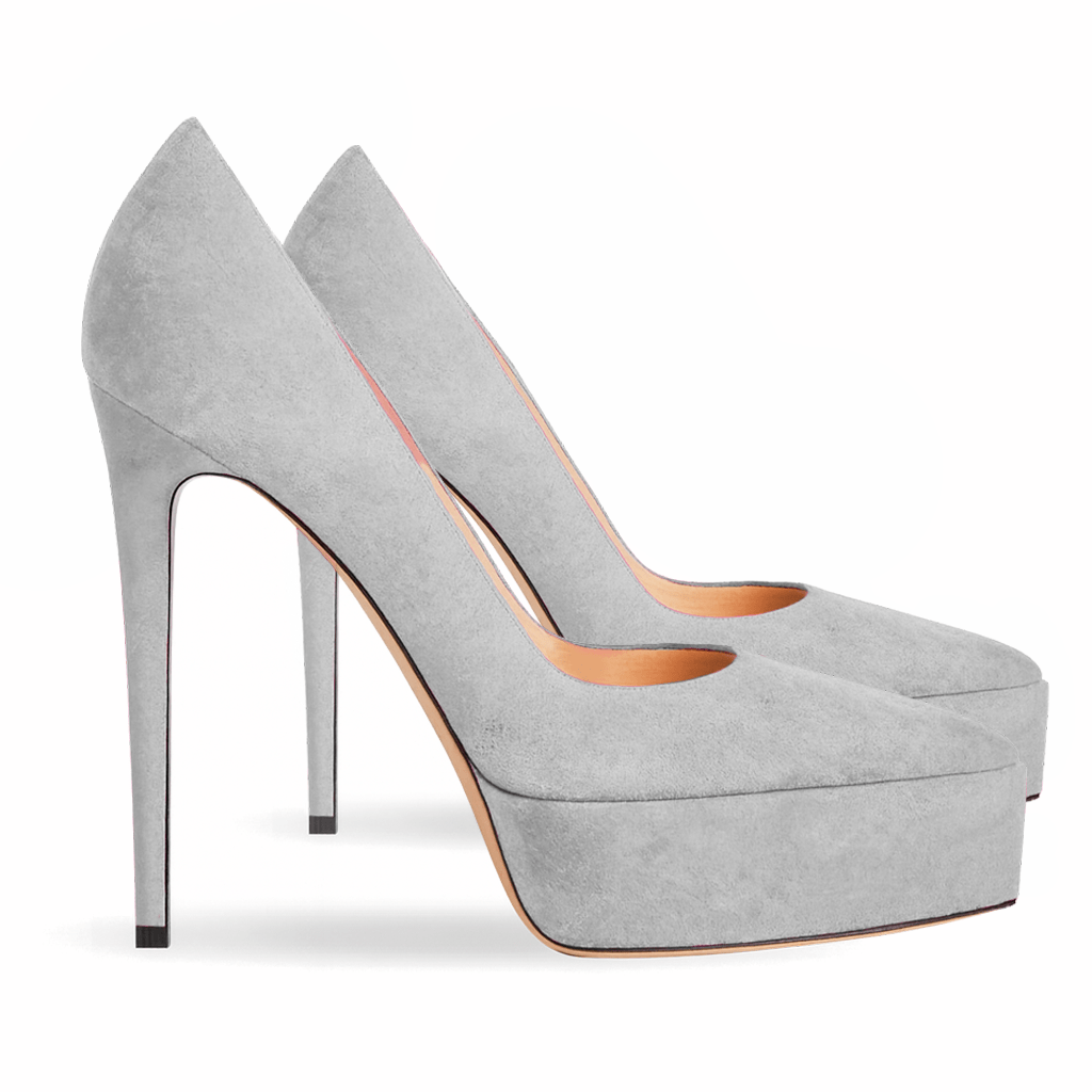 Identità Décolleté JIMENA SCAMOSCIATO GRIGIO