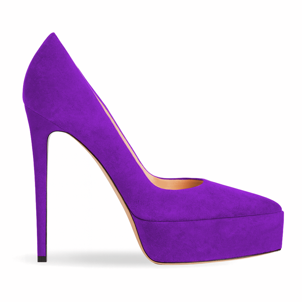 Identità Décolleté JIMENA SCAMOSCIATO VIOLA