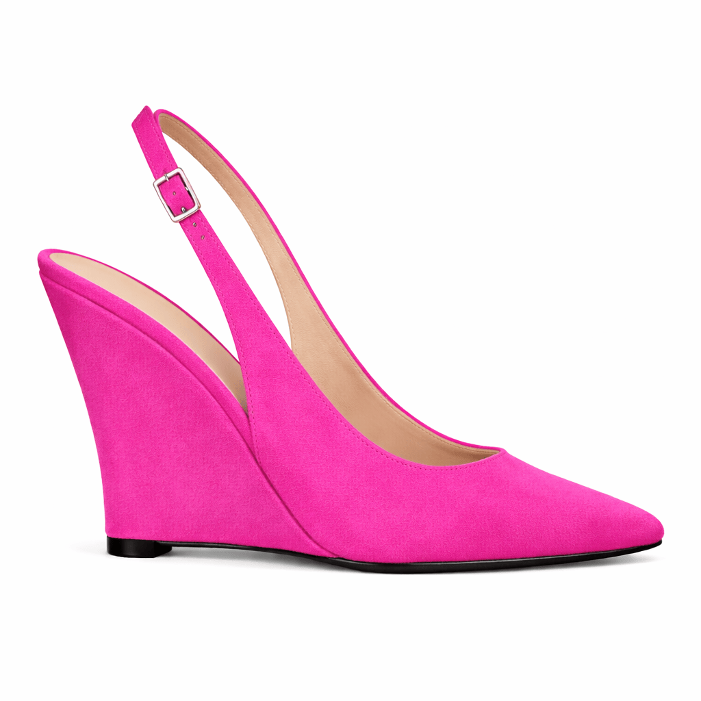 Identità Décolleté Slingback PAULINA CAMOSCIO FUCSIA