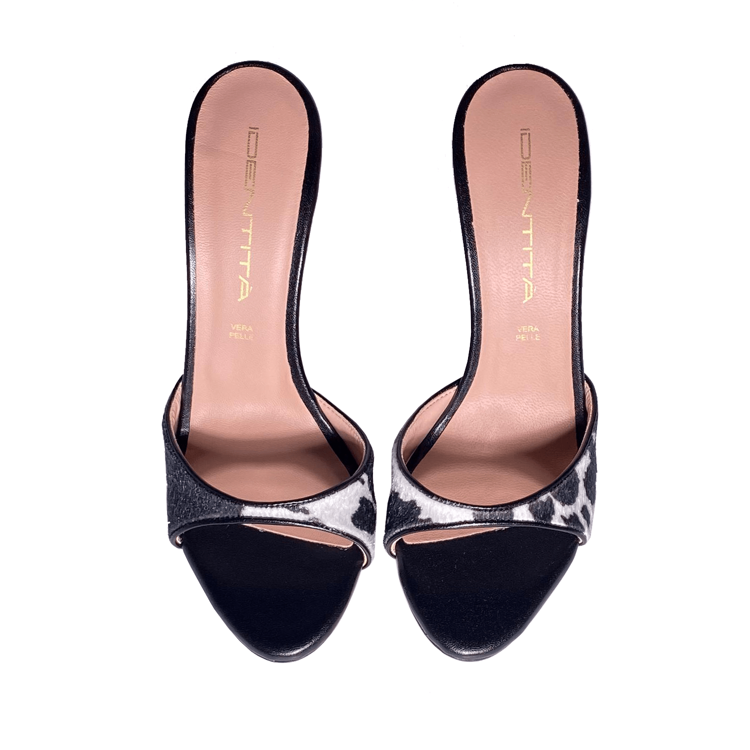 Identità Mules ALINA ANIMALIER NERO