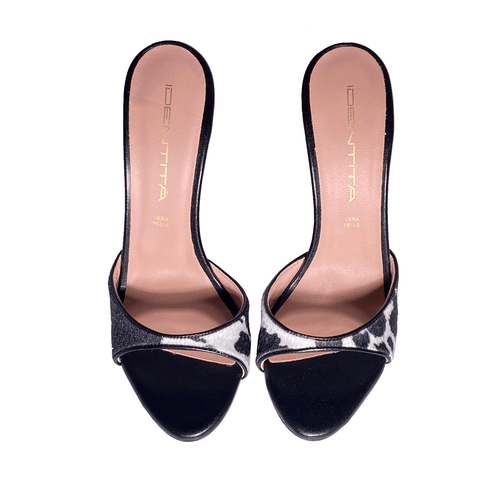 Identità Mules ALINA ANIMALIER NERO