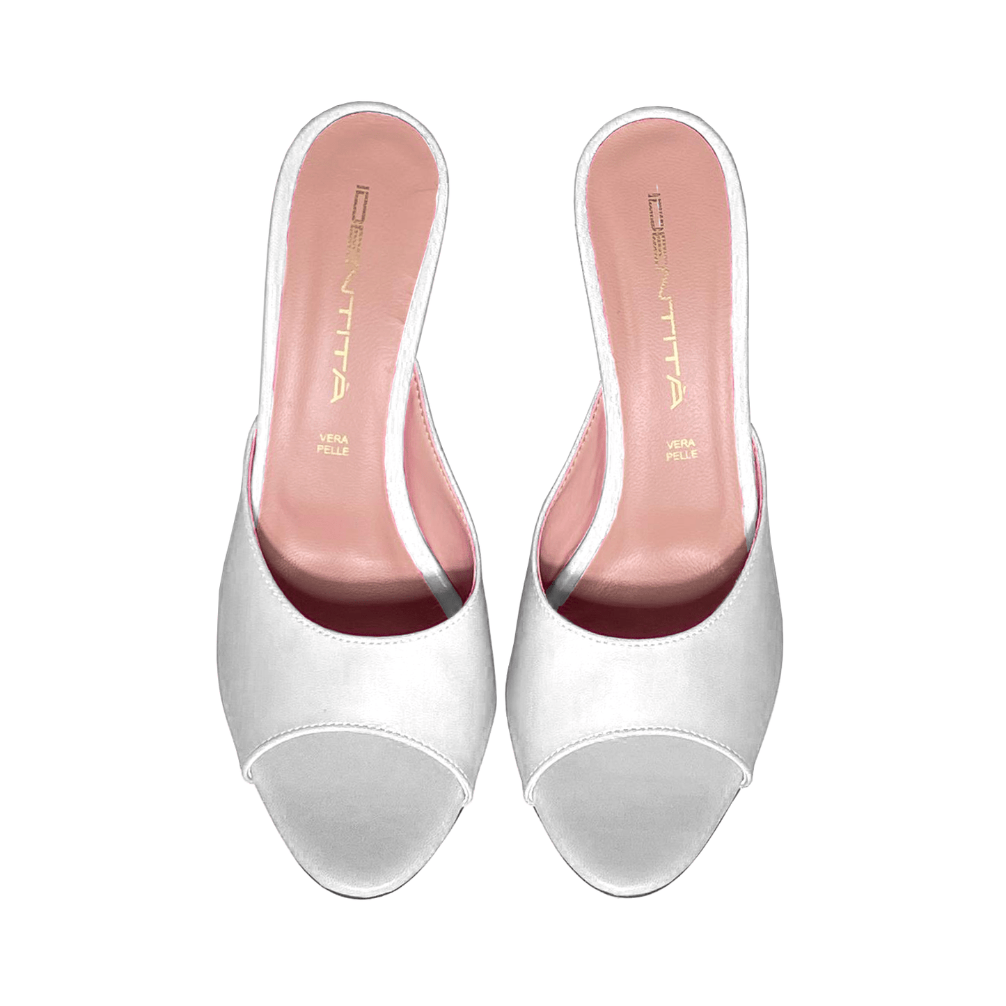 Identità Mules BEVERLY PELLE BIANCO