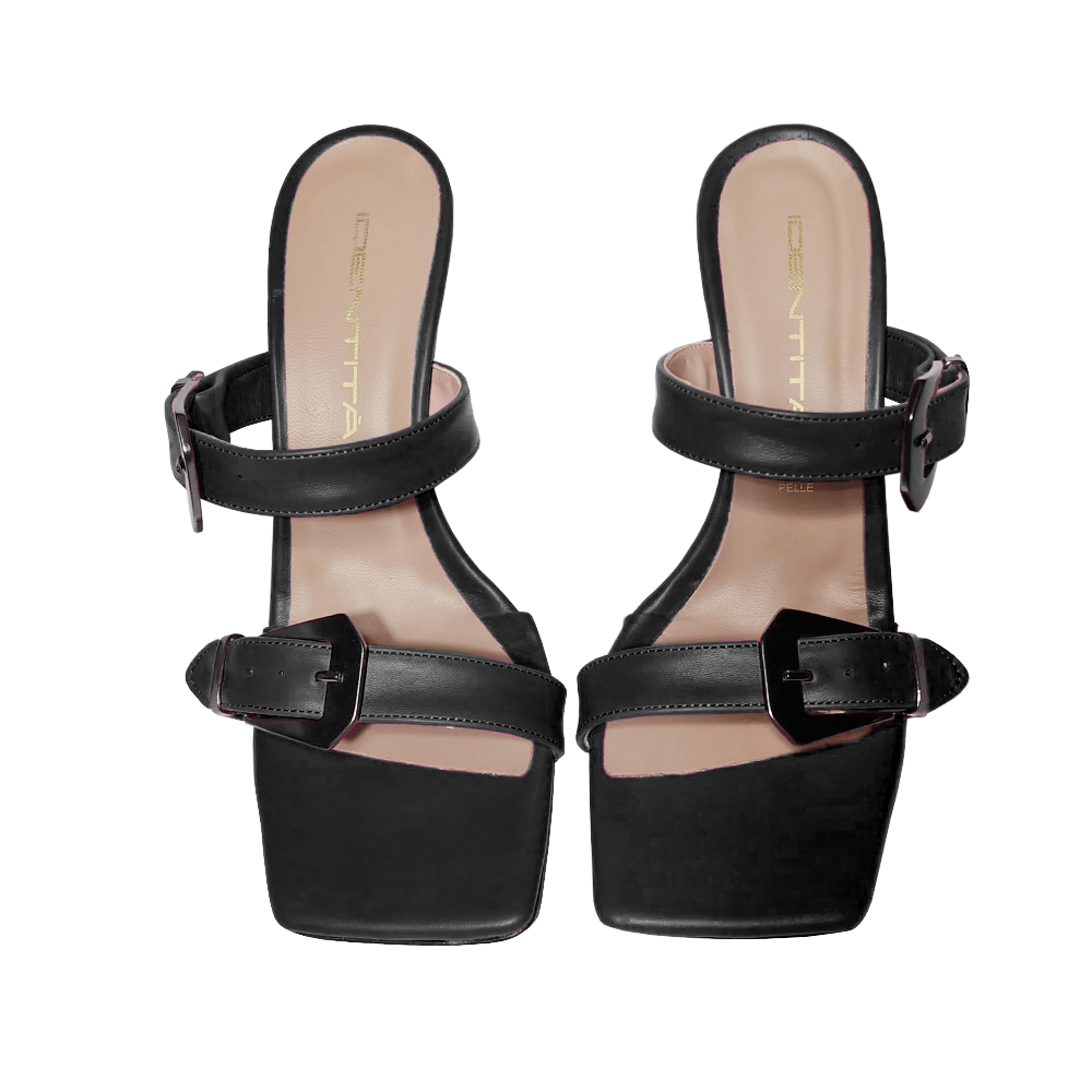 Identità Mules KIM PELLE NERO