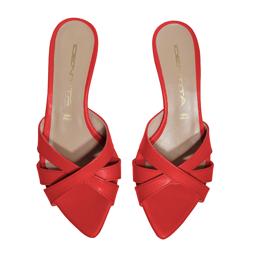 Identità Mules SOHA PELLE ROSSO