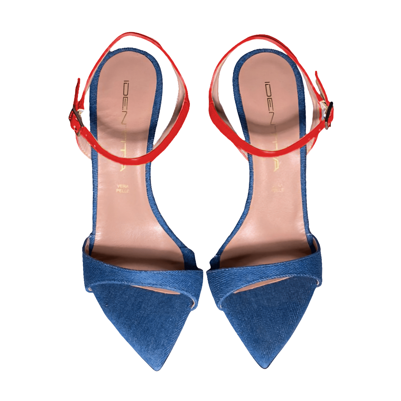 Identità Sandali BRIONY DENIM/ROSSO