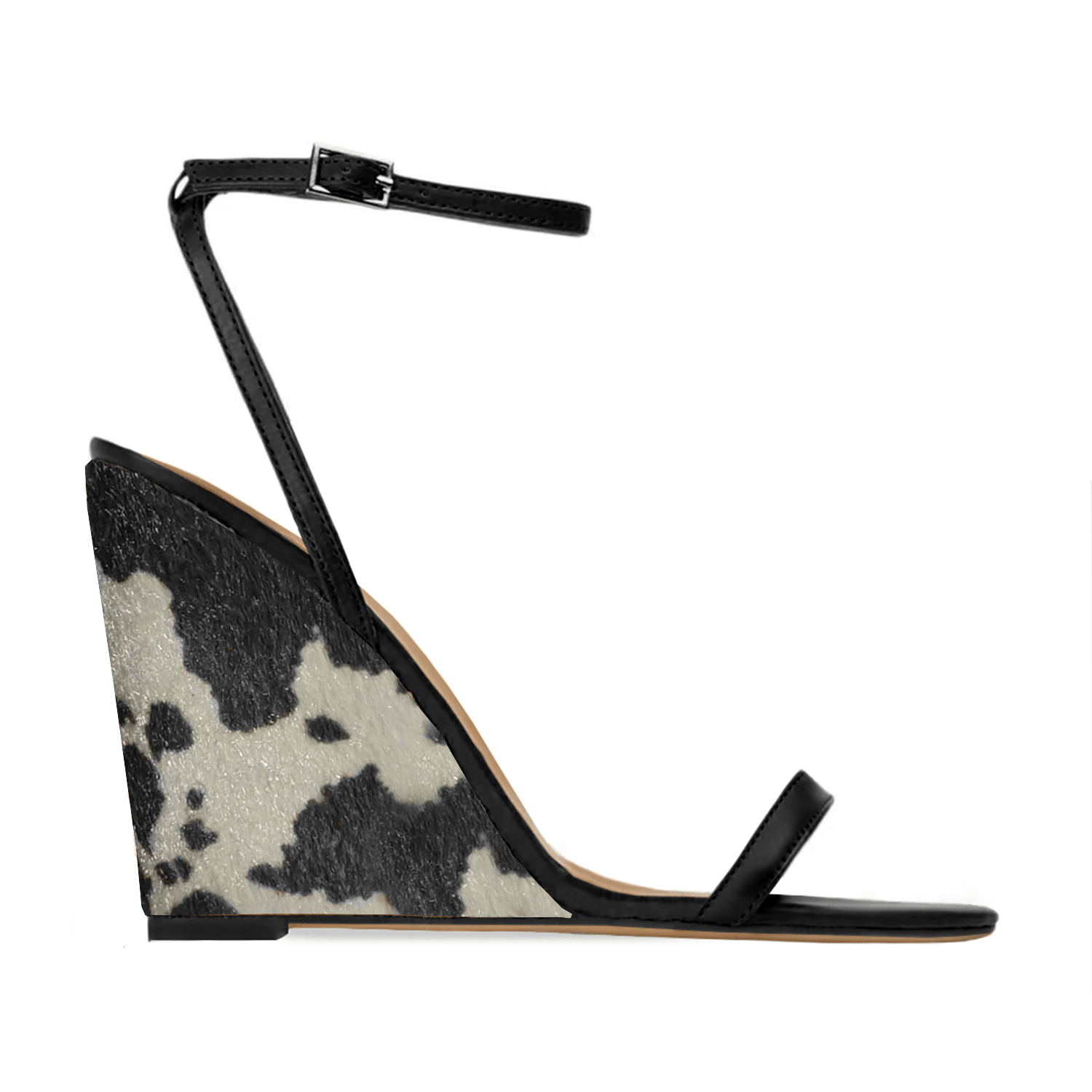 Identità Sandali DASHA ANIMALIER NERO