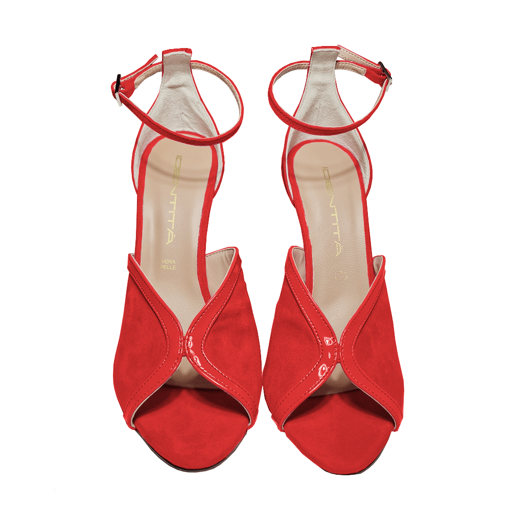 Identità Sandali LIPA VERNICE ROSSO