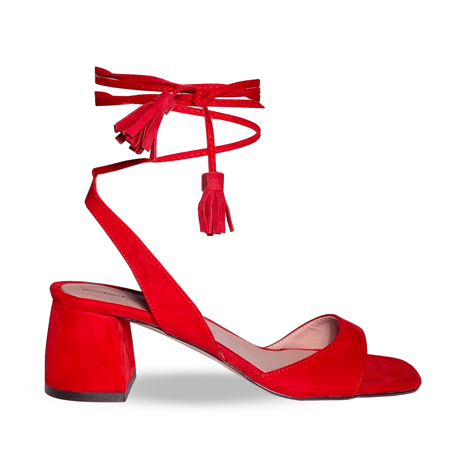Identità Sandali stringati ANGELICA CAMOSCIO ROSSO