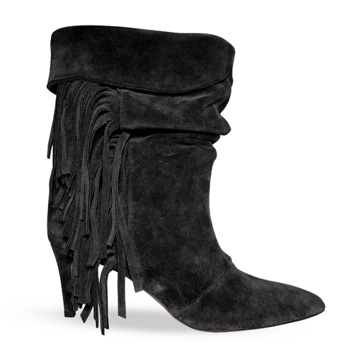 Identità Stivaletti BRIGIDA SCAMOSCIATO NERO