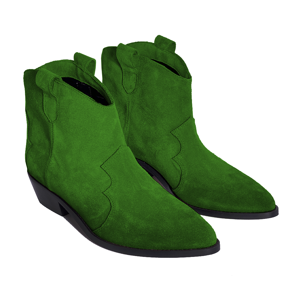 Identità Stivaletti KENDAL SCAMOSCIATO VERDE