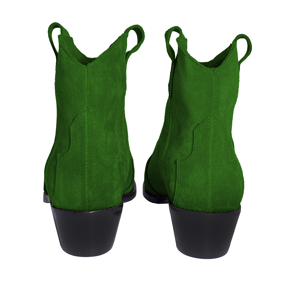 Identità Stivaletti KENDAL SCAMOSCIATO VERDE