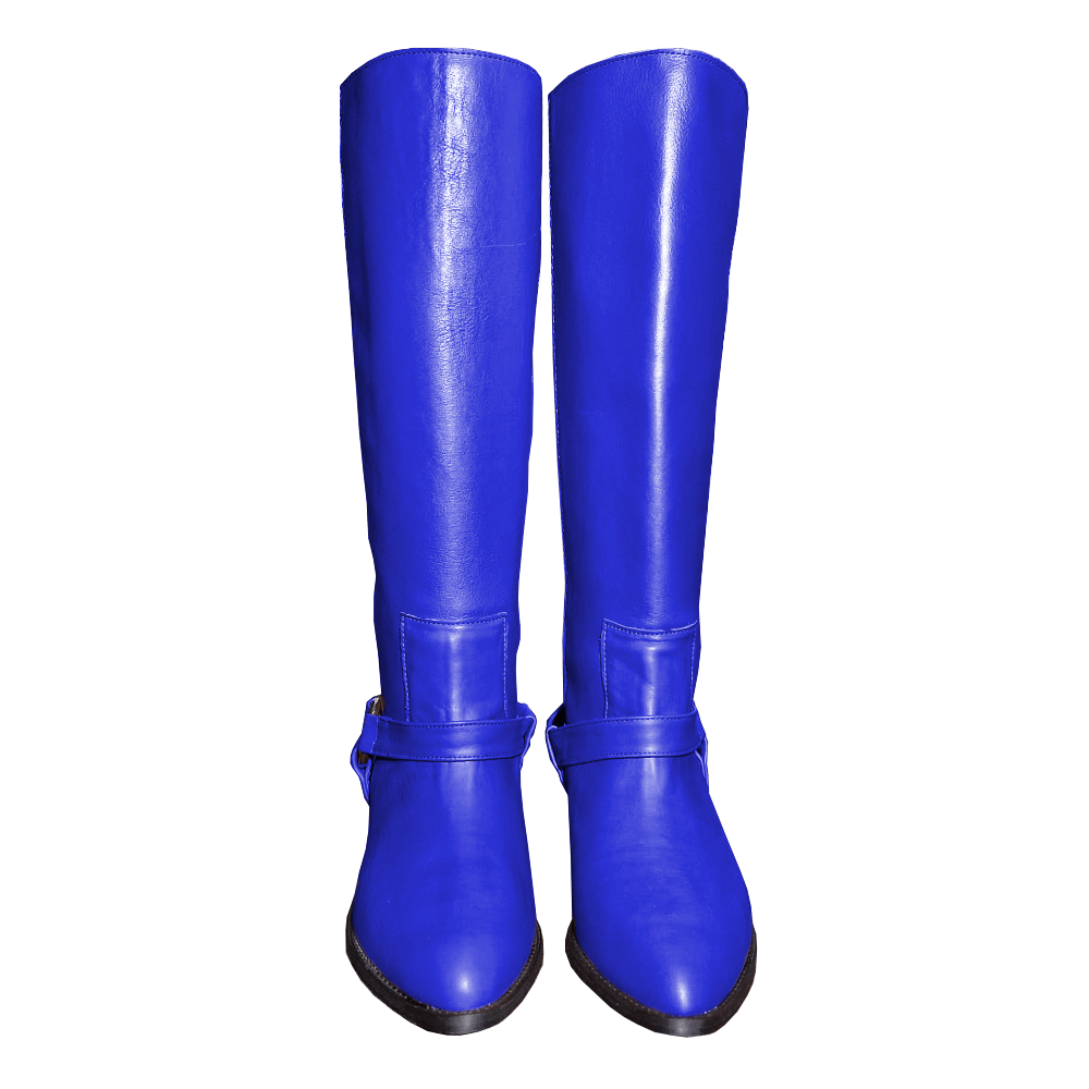 Identità Stivali DESIREE PELLE BLU