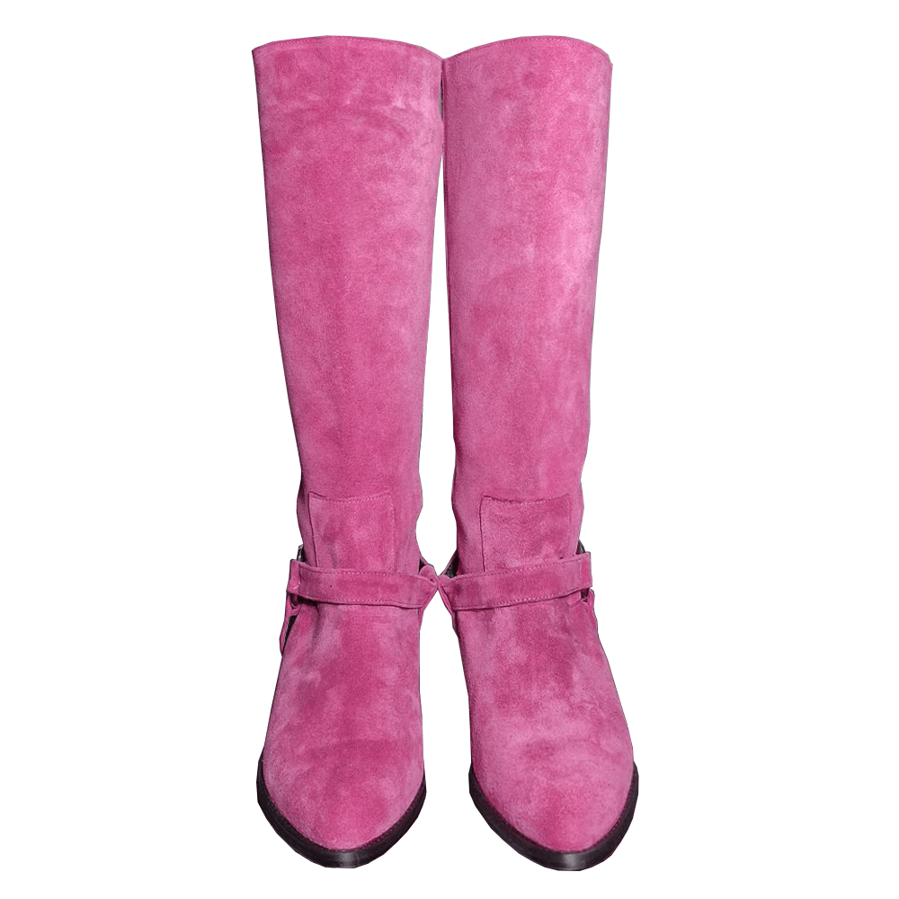 Identità Stivali DESIREE SCAMOSCIATO FUCSIA