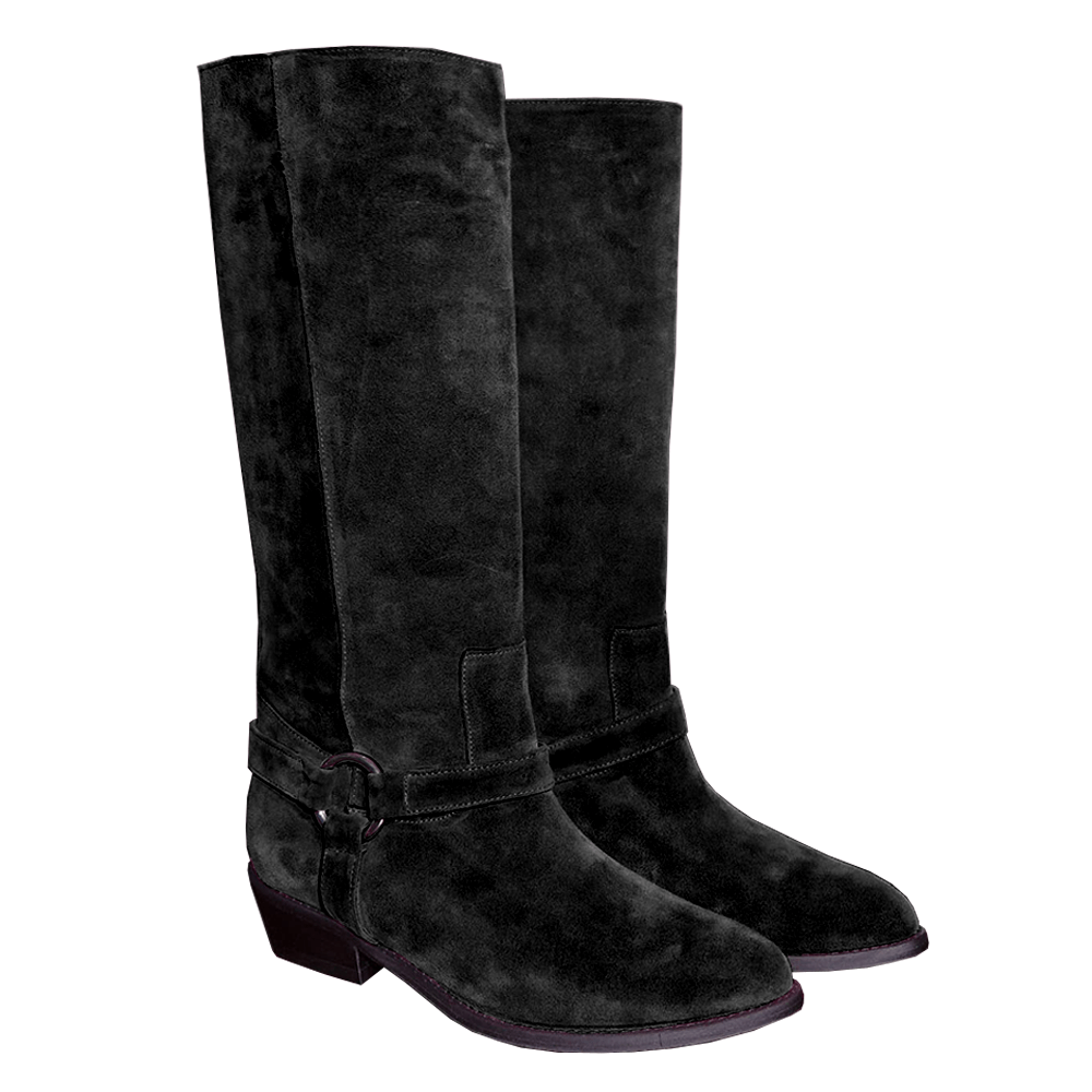 Identità Stivali DESIREE SCAMOSCIATO NERO