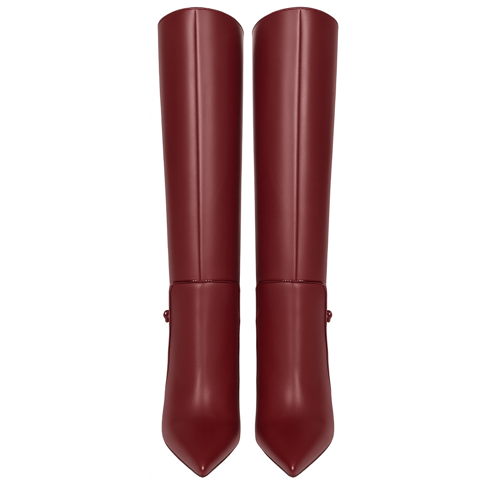 Identità Stivali GIANNA PELLE BORDEAUX