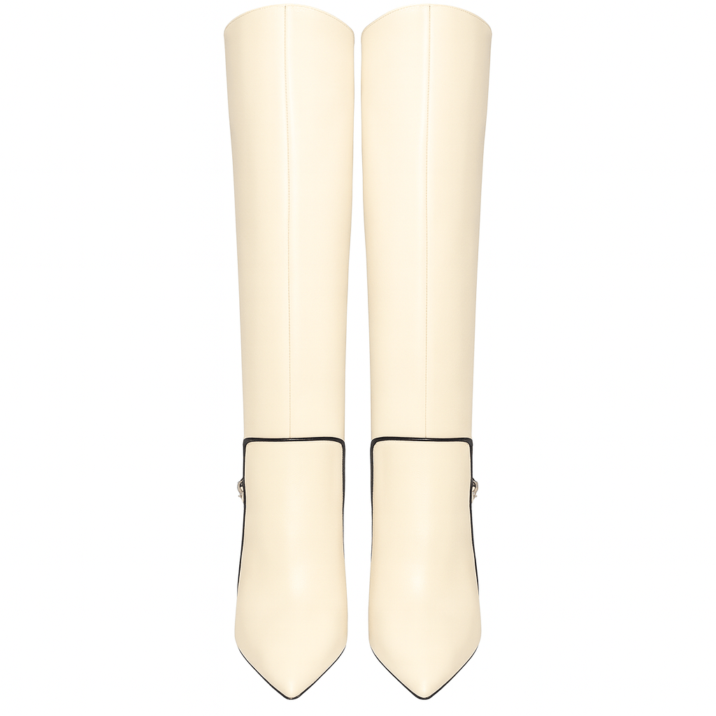 Identità Stivali GIANNA PELLE CREMA