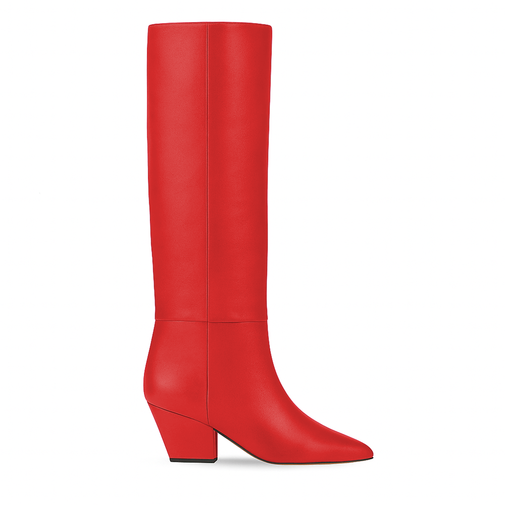 Identità Stivali MAJA PELLE ROSSO