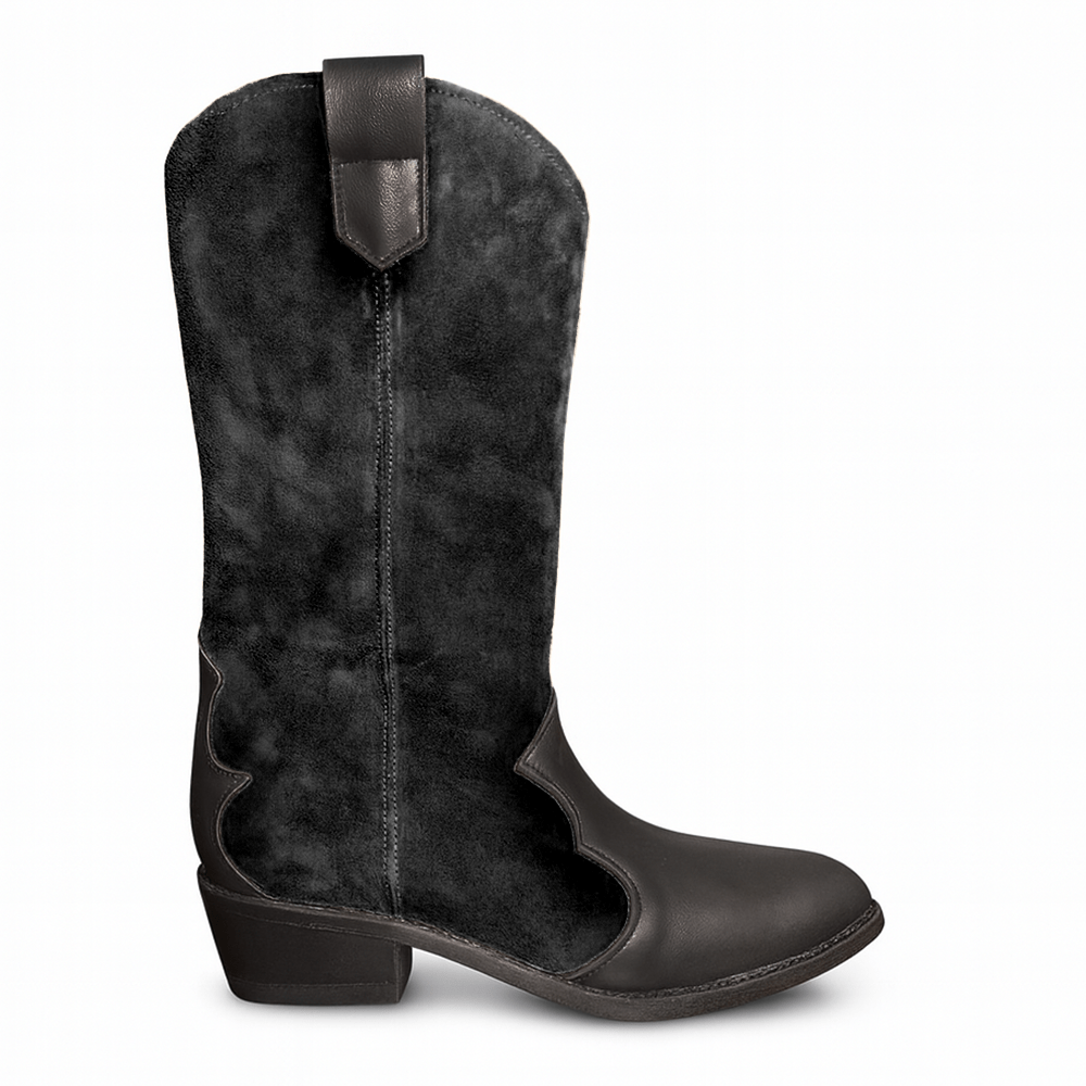 Identità Stivali NICOL SCAMOSCIATO NERO