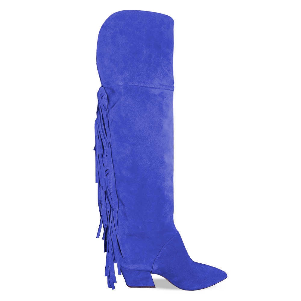 Identità Stivali VALENTINE SCAMOSCIATO BLU