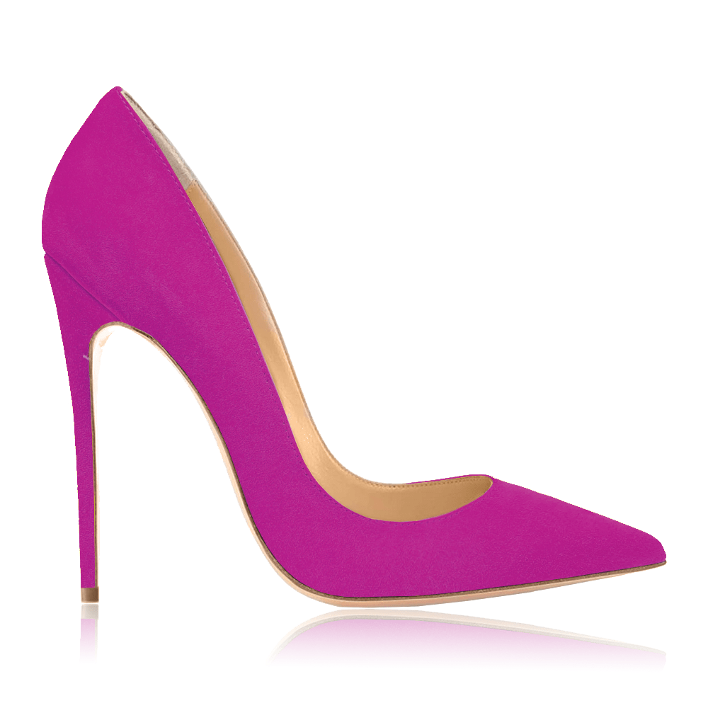 Pumps Malia purple suede Woman