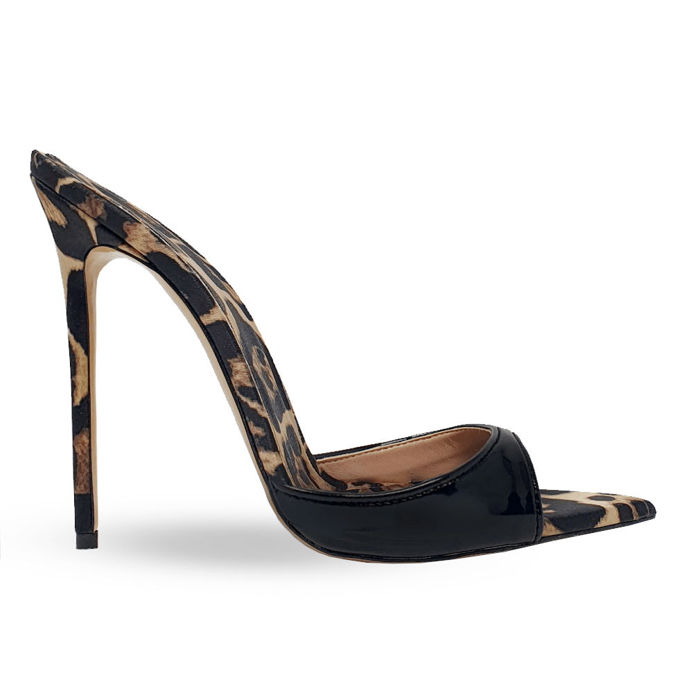 Identità Mules JILL ANIMALIER/NERO