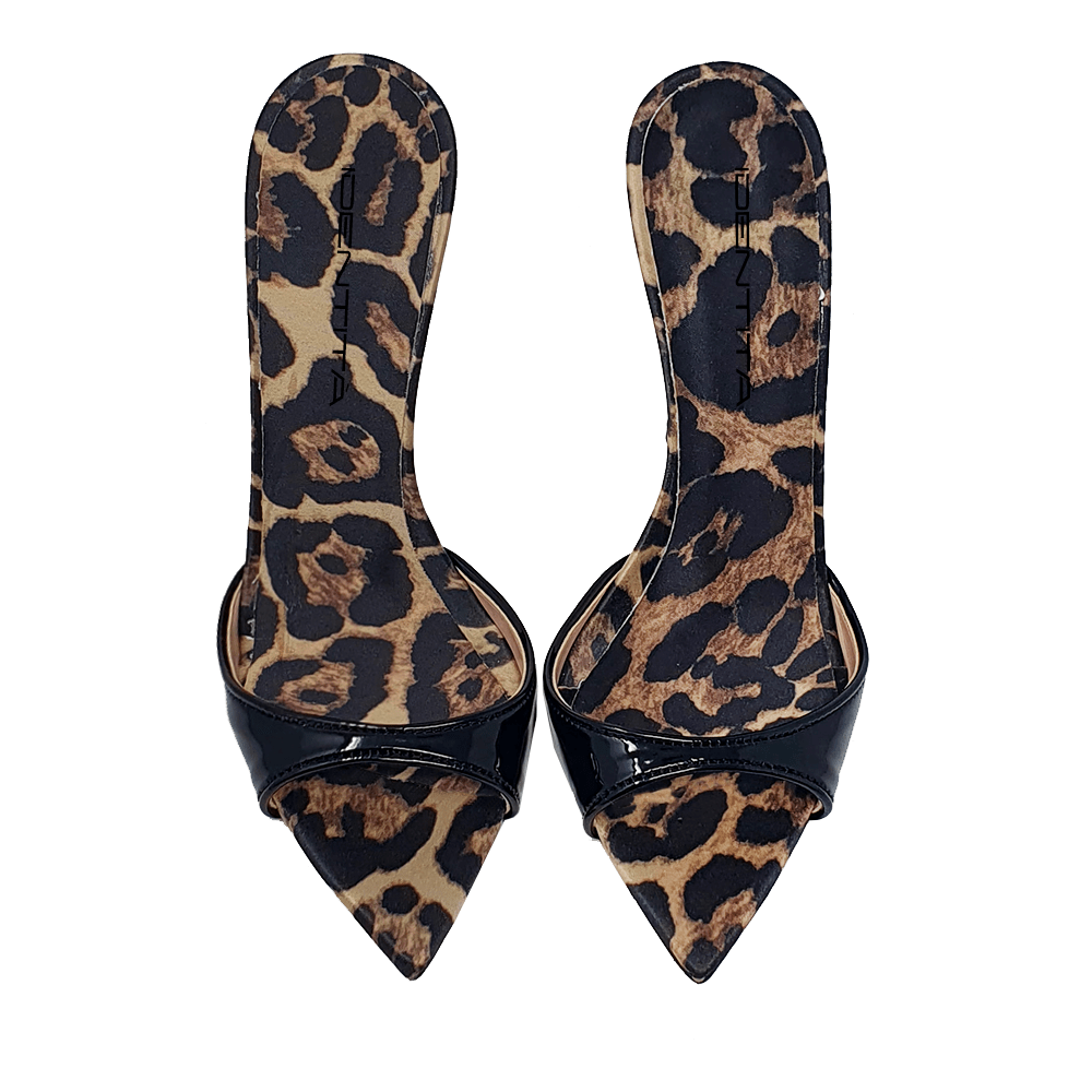 Identità Mules JALISA ANIMALIER/NERO