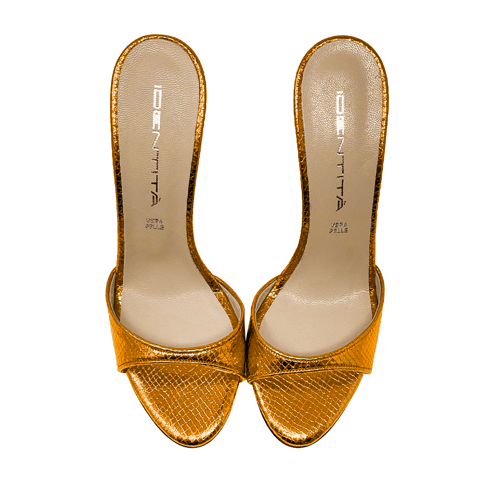 Identità Mule JILL LAMINATO ARANCIONE