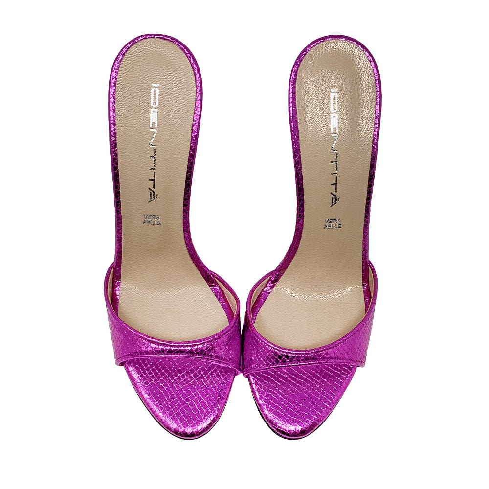Identità Mule JILL LAMINATO FUCSIA