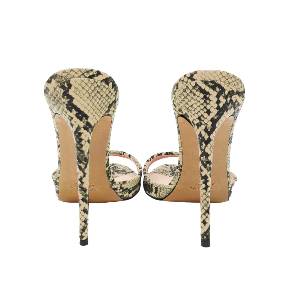 Identità Mules JILL STAMPA RETTILE ROCCIA