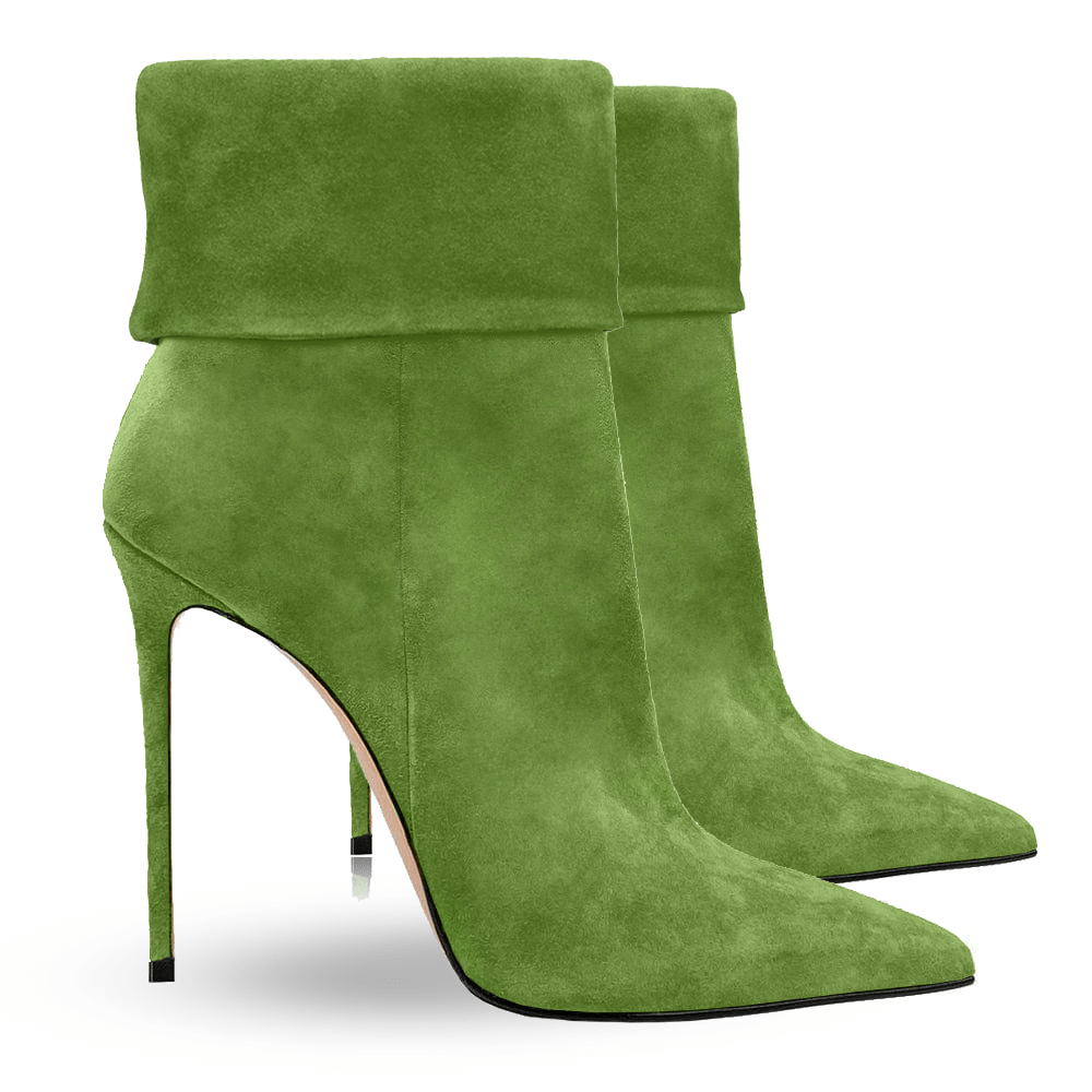 Identità Stivaletti CHRISTINA SCAMOSCIATO VERDE