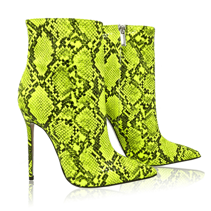 Identità Stivali LYNDA PITONATO VERDE LIME