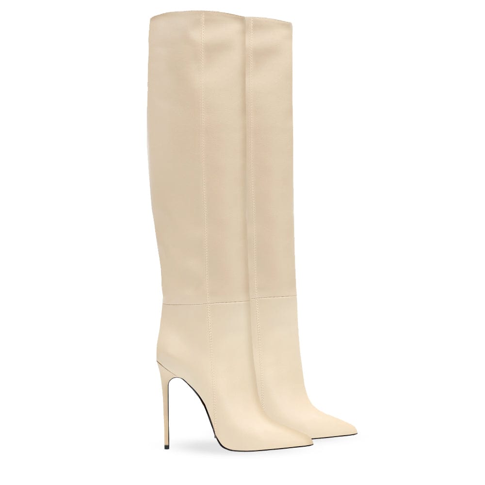 Identità Stivali DAYNA PELLE CREMA