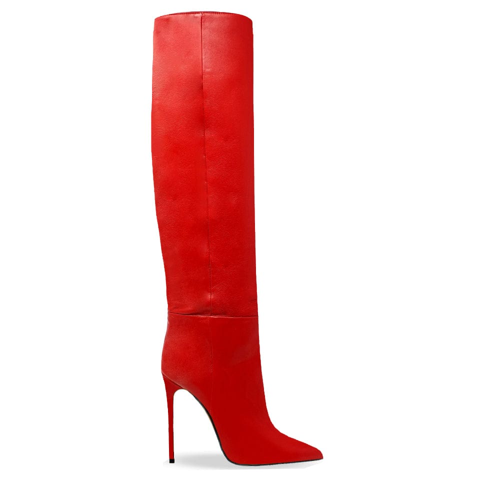 Identità Stivali DAYNA PELLE ROSSO