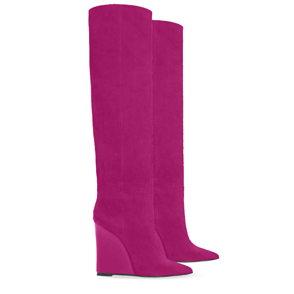 Identità Stivali FARAH CAMOSCIO FUCSIA