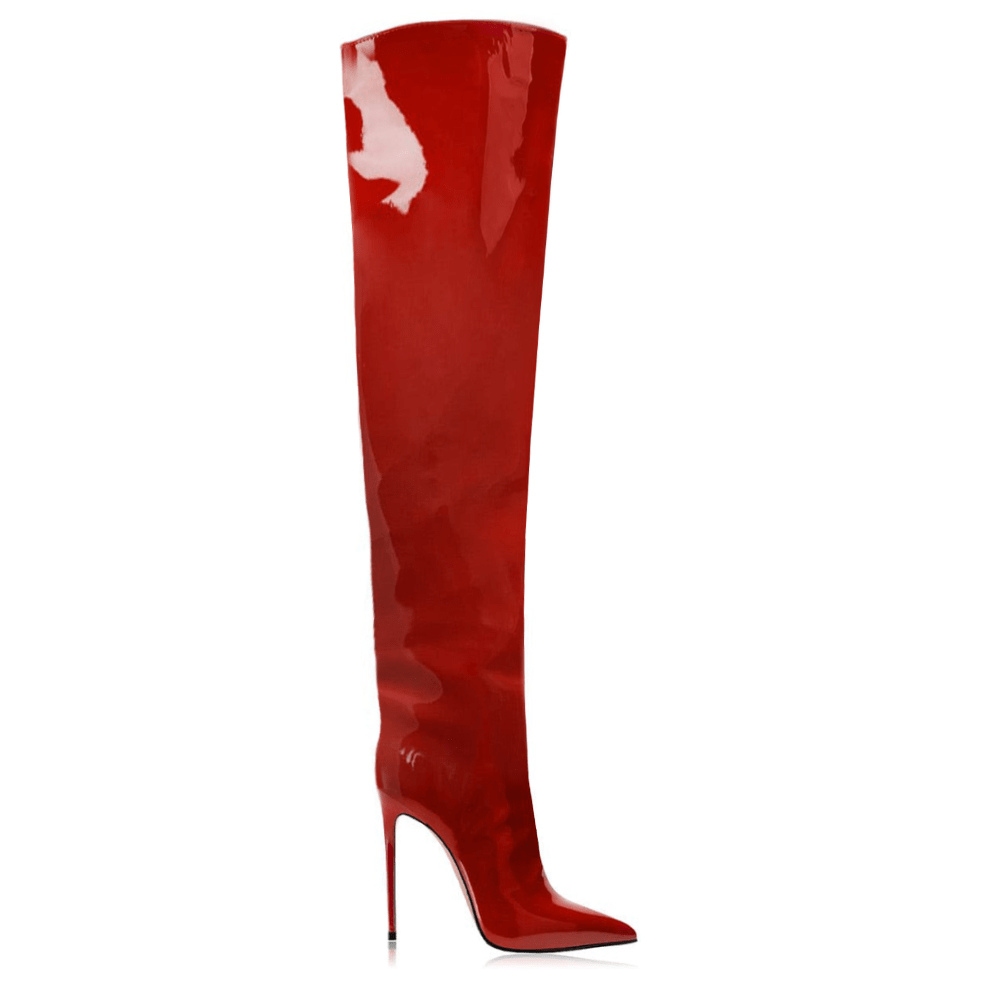 Identità Stivali IVANKA VERNICE ROSSO
