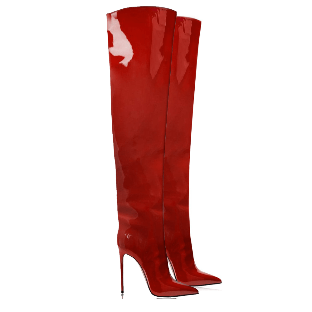 Identità Stivali IVANKA VERNICE ROSSO