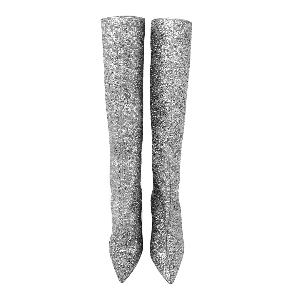 Identità Stivali SHINE GLITTER ARGENTO