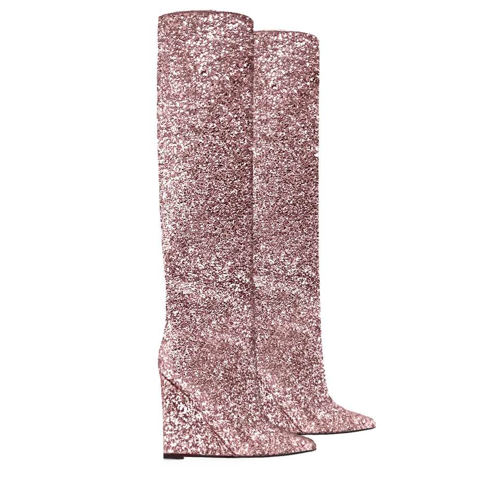 Identità Stivali SHINE GLITTER ROSA