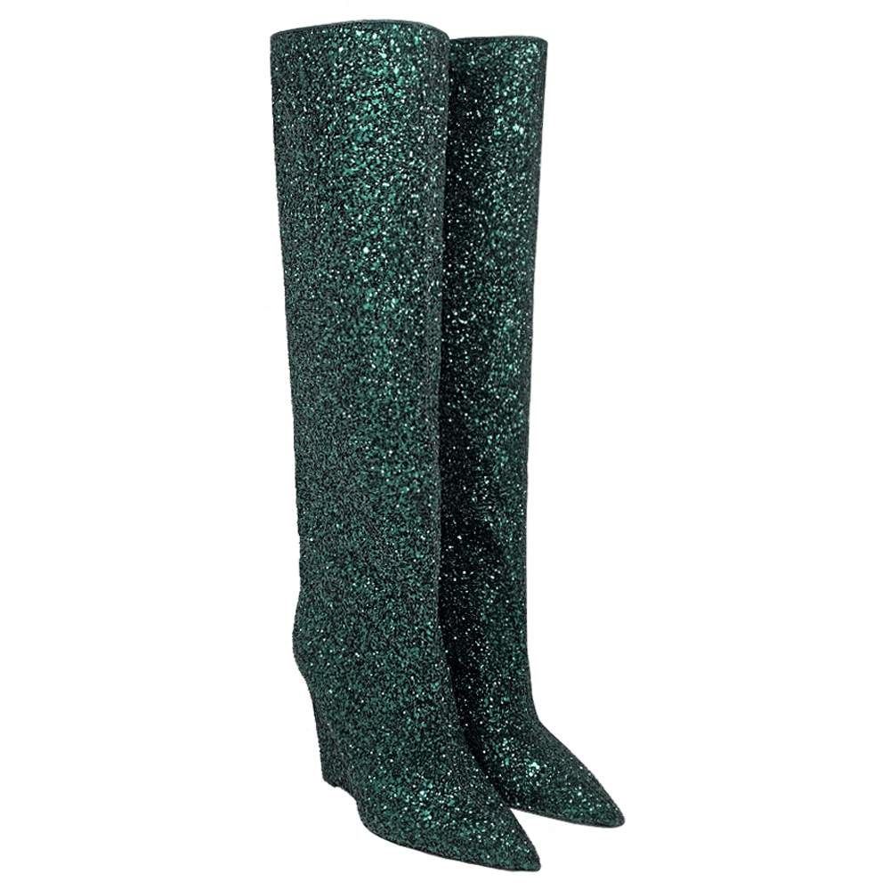 Identità Stivali SHINE GLITTER VERDE